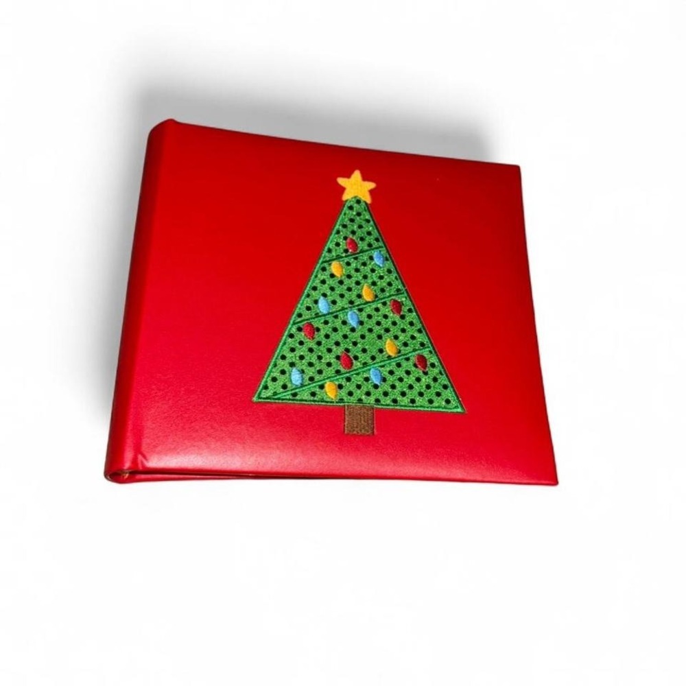 Vintage‎ New Red Christmas Tree Photo Album Holds 160 6x4 photos
